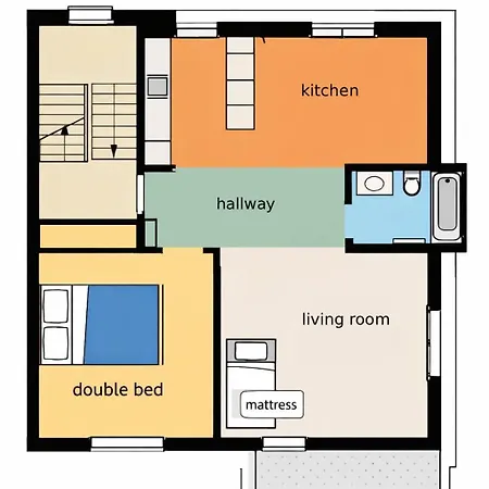 One-bedroom With Extra Mattress In Living * Bern