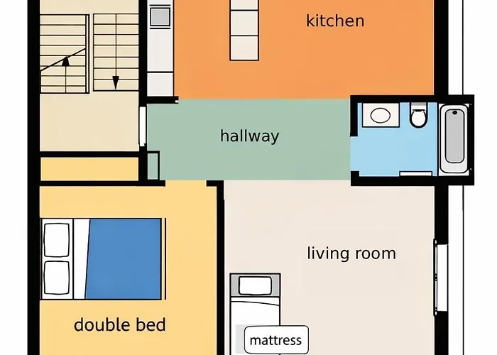 One-bedroom With Extra Mattress In Living * Berno